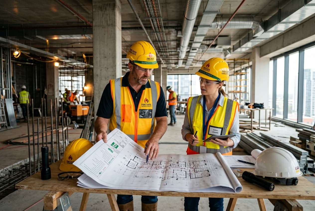 Fire Safety Inspectors on site